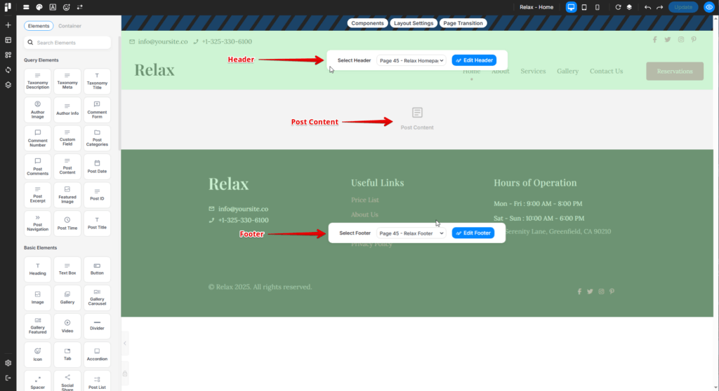 Post Template Setup
